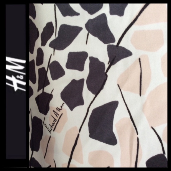 H&M x Richard Allen 60’s Mod Print Blouse - Picture 4 of 5